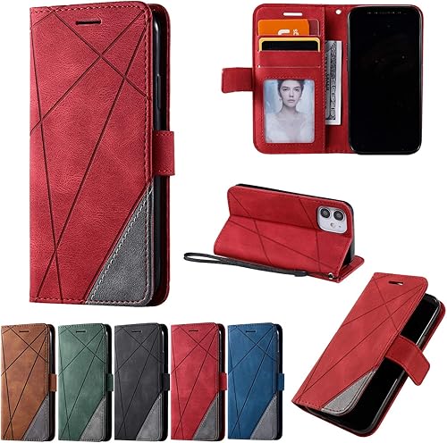 Miniatura 9 de Funda para iPhone 11 de 6.1 pulgadas, diseño de negocios, casual, con tapa y tarjetero magnético, de cuero, con soporte, para iPhone 11 de 6.1