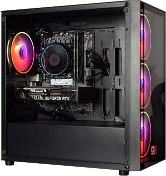 Gaming PC Desktop - Intel i7 12700F, Nvidia RTX 3050 6GB Graphics, 1TB Kingston M.2 NVMe SSD, 32GB DDR5, 600Mb Wi-Fi, Windows 11 Home