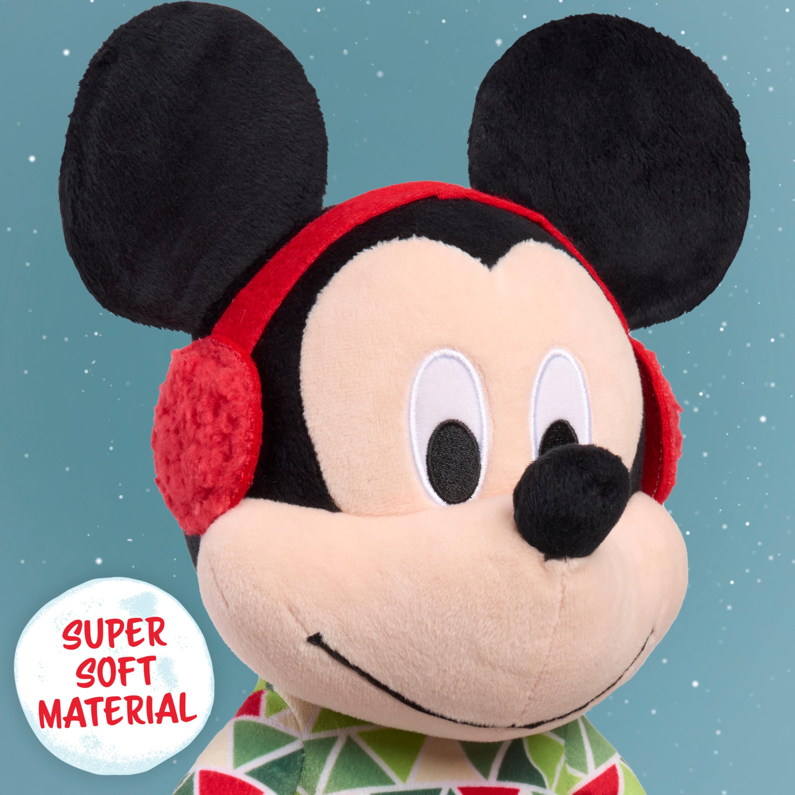 Just Play Disney Holiday - Peluche di Topolino grande, per bambini dai 2 anni in su