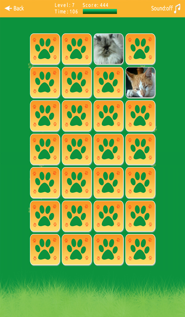 Cats Memory Match Game App on Amazon Appstore