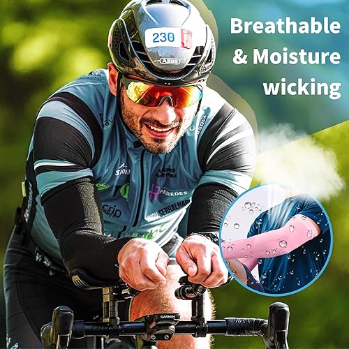 Miniatura 10 de YESLIFE UV Sun Protection Arm Sleeves for Men & Women,UPF 50 Cooling Sports Sleeve