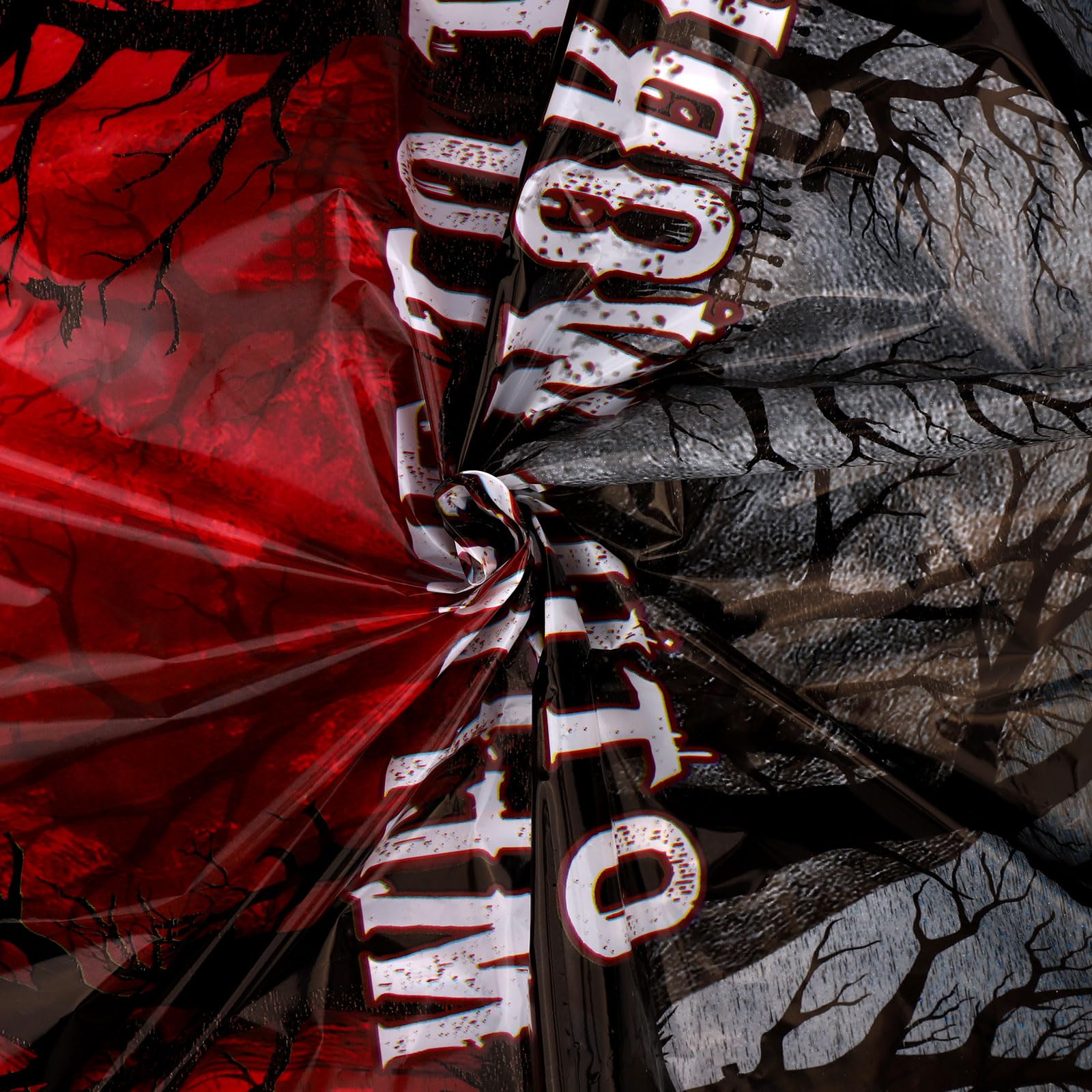 3pz Welcome To The Other World Tovaglia, 137x274cm Spaventoso Invertire Demone Tavolo Coperture per Compleanno Halloween & Invertire Festa Stanza Parete Decorazione Forniture & Foto Accessori
