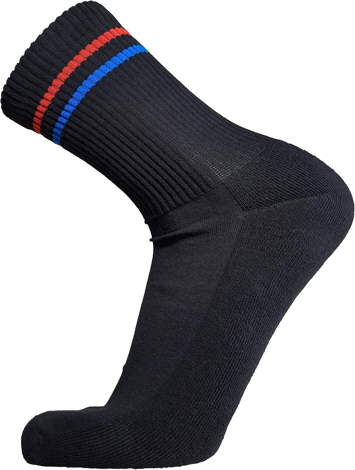 Pack 6 Paia Calze Sportive Uomo/Donna | Cotone E Elastan, Plantare Ammortizzato | Per Corsa, Tennis, Ciclismo - Foto 4