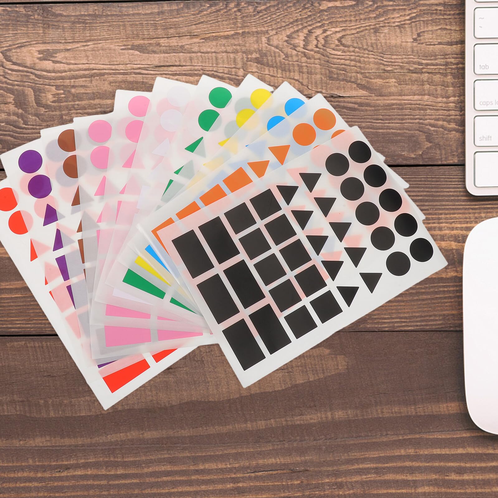 Cabilock 100fogli Etichette Di Carta Colorate Autoadesive Scrivibili Per Organizzazione Di File Codifica Colori Adesivi Rotondi Per Nomi Di Classificazione