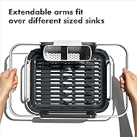 Vista 2 de OXO Good Grips Escurridor de Platos Extensible de Aluminio Sobre el Fregadero para Secar