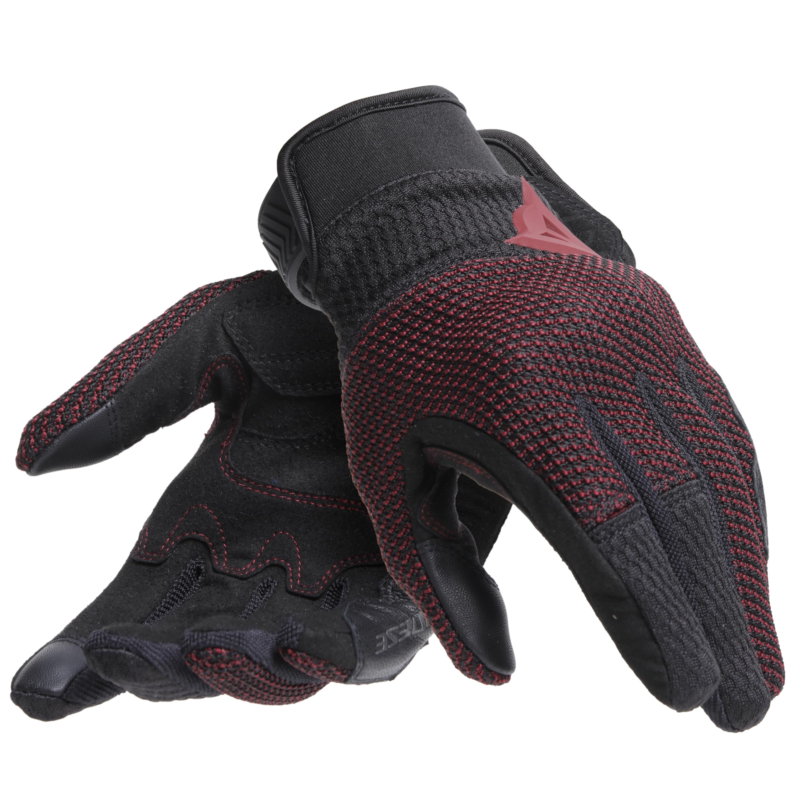 Dainese Women's Black Red Torino Ladies Motorcycle Gloves, Black-Red, For Women Extra Small