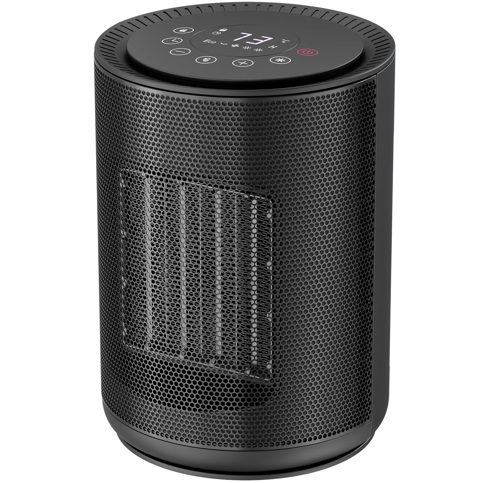 Space Heater Portable Heater Electric Ceramic Fan Small Heaters Handle Indoor Use Child Lock Tip-Over Overheat Protection ECO