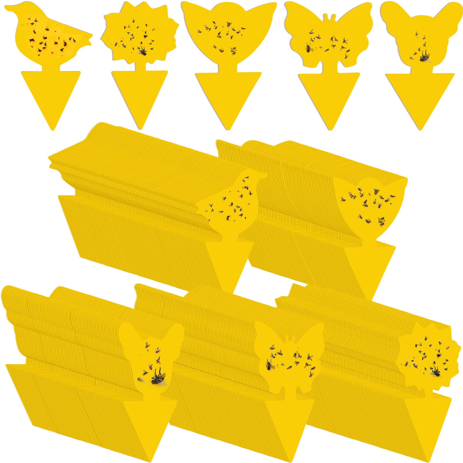 Qualirey 200-Sheet Variety Sticky Traps