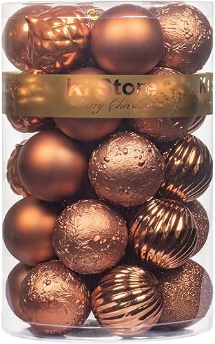 KI Store Esferas de Navidad irrompibles, decoración para árbol de Navidad, bodas, fiestas, decoración del hogar