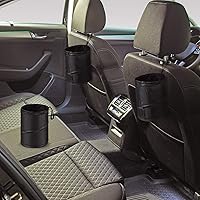 Vista 3 de Boao Bolsa de basura para automóvil, contenedor de basura portátil, plegable, a prueba de agua, cubo de basura para automóviles (1 unidad)