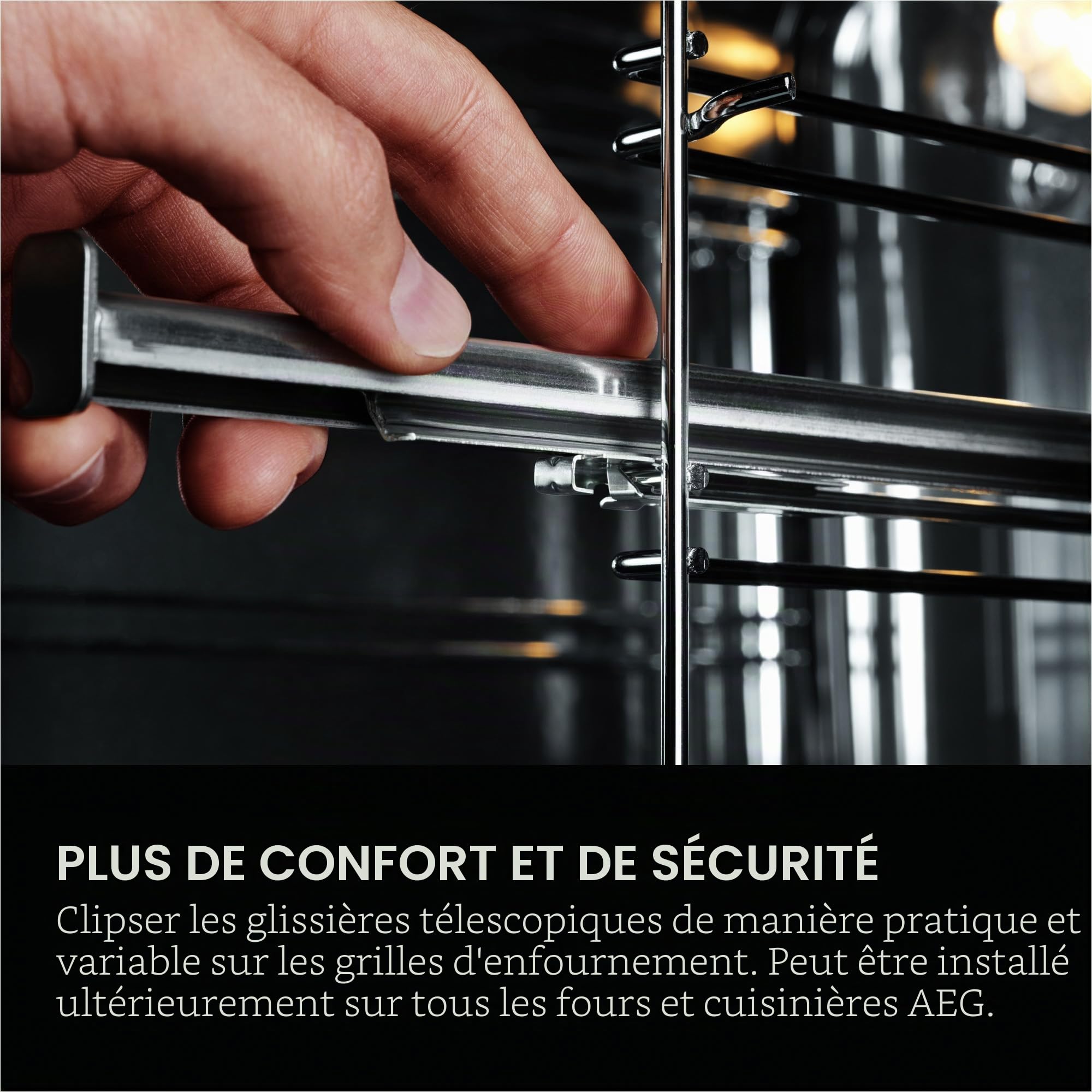 AEG TE7PB62WAB - Four encastrable Wifi - Série 7 - Écran couleur TFT Full Touch avec assistant de cuisson - Fabriqué en Allemagne - Auto-nettoyage à pyrolyse - Capteur de température centrale : pour