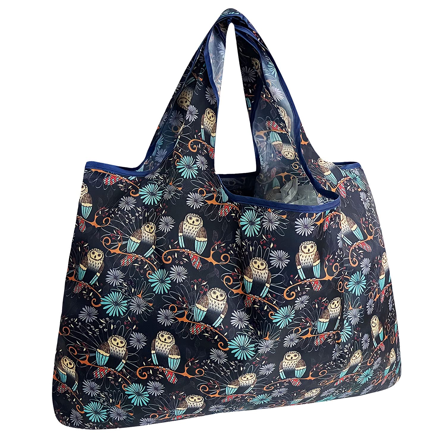 allydrew Large Foldable Tote Nylon Reusable Grocery Bags