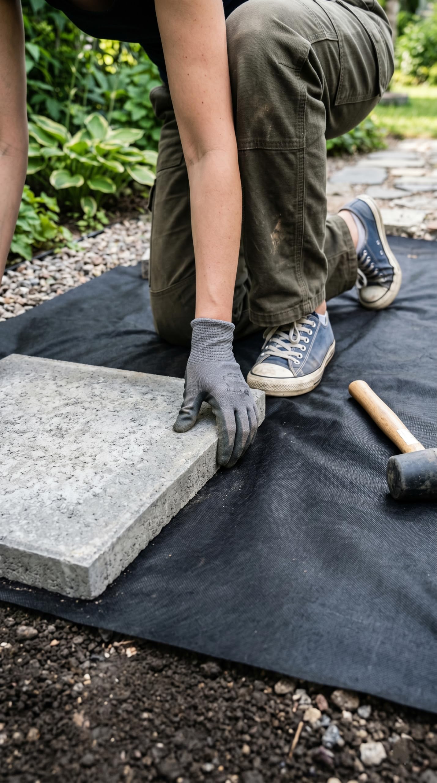 ASF Geotessile 150g/m² 50m x 1m | Telo da Giardino Anti-Erbacce, Drenaggio e Filtrazione, Sottofondo per Ghiaia, Vialetto