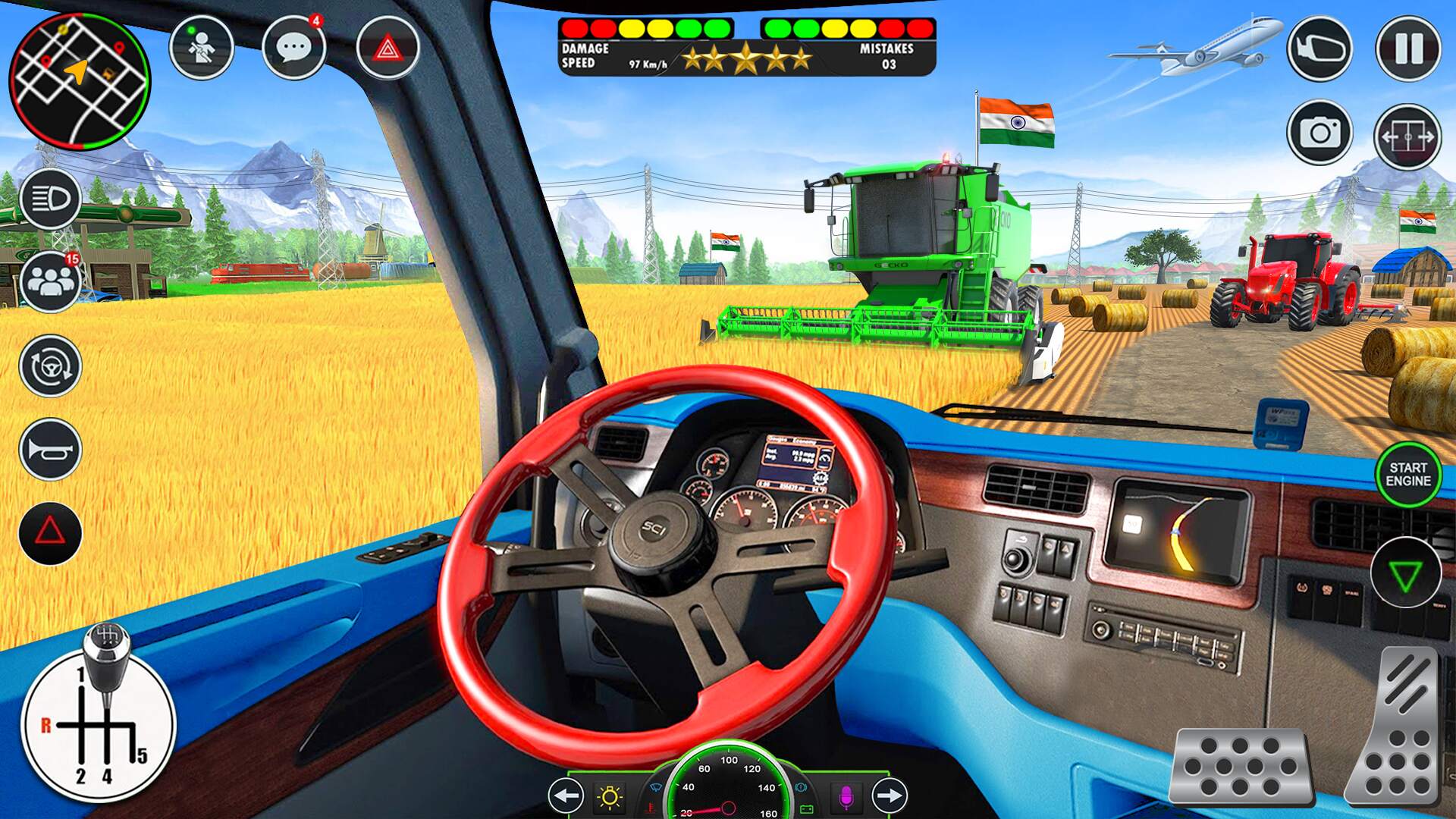 Big Farming Tractor Games 3D Tractor Simulator Tractor Driving Games