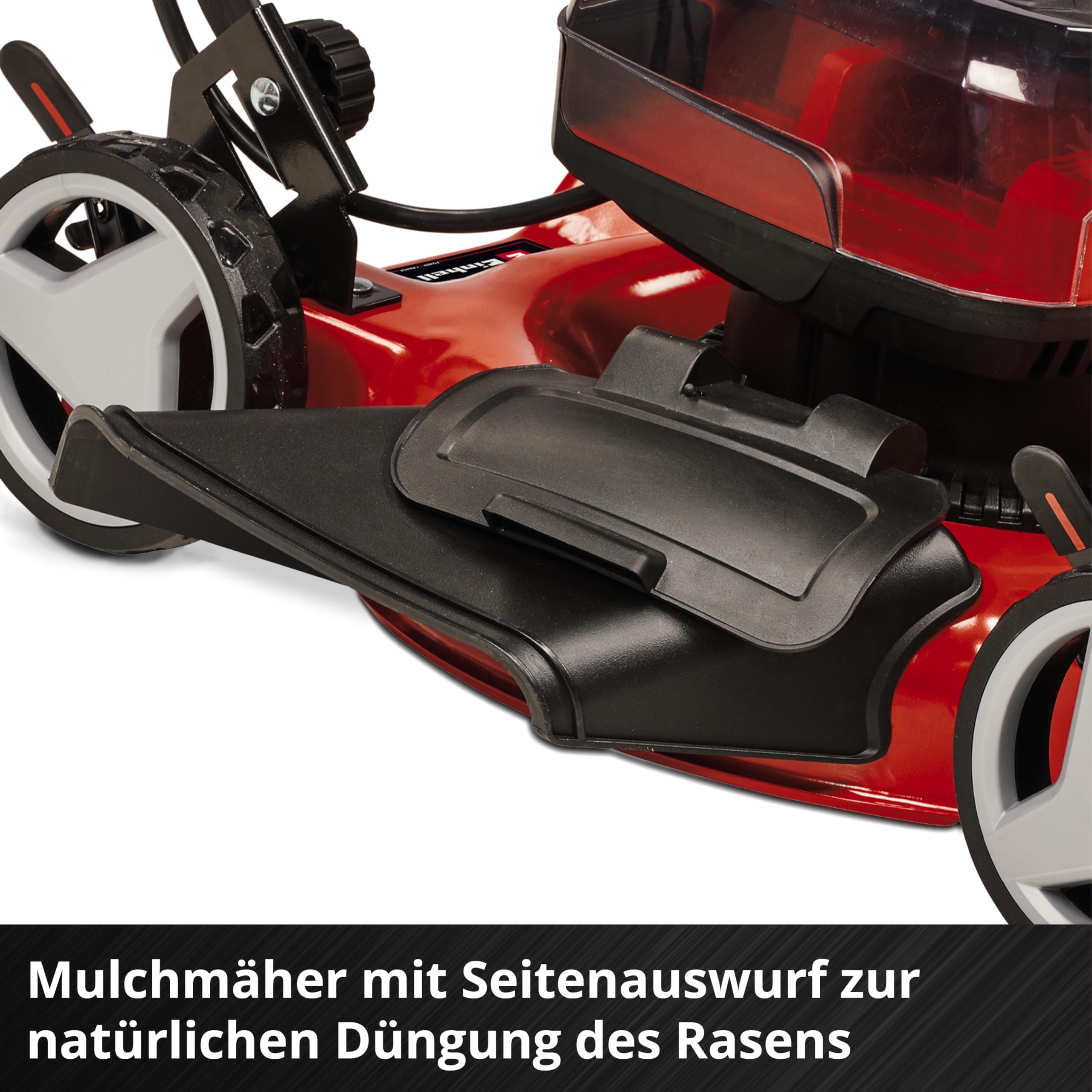Einhell Akku-Rasenmäher GE-cm 36/48 Li M-Solo Power X-Change (36 V, 48 cm Schnittbreite, bis 1000 m², Brushless, Mulchrasenmäher, 30-75 mm Schnitthöhe, ohne Akku)