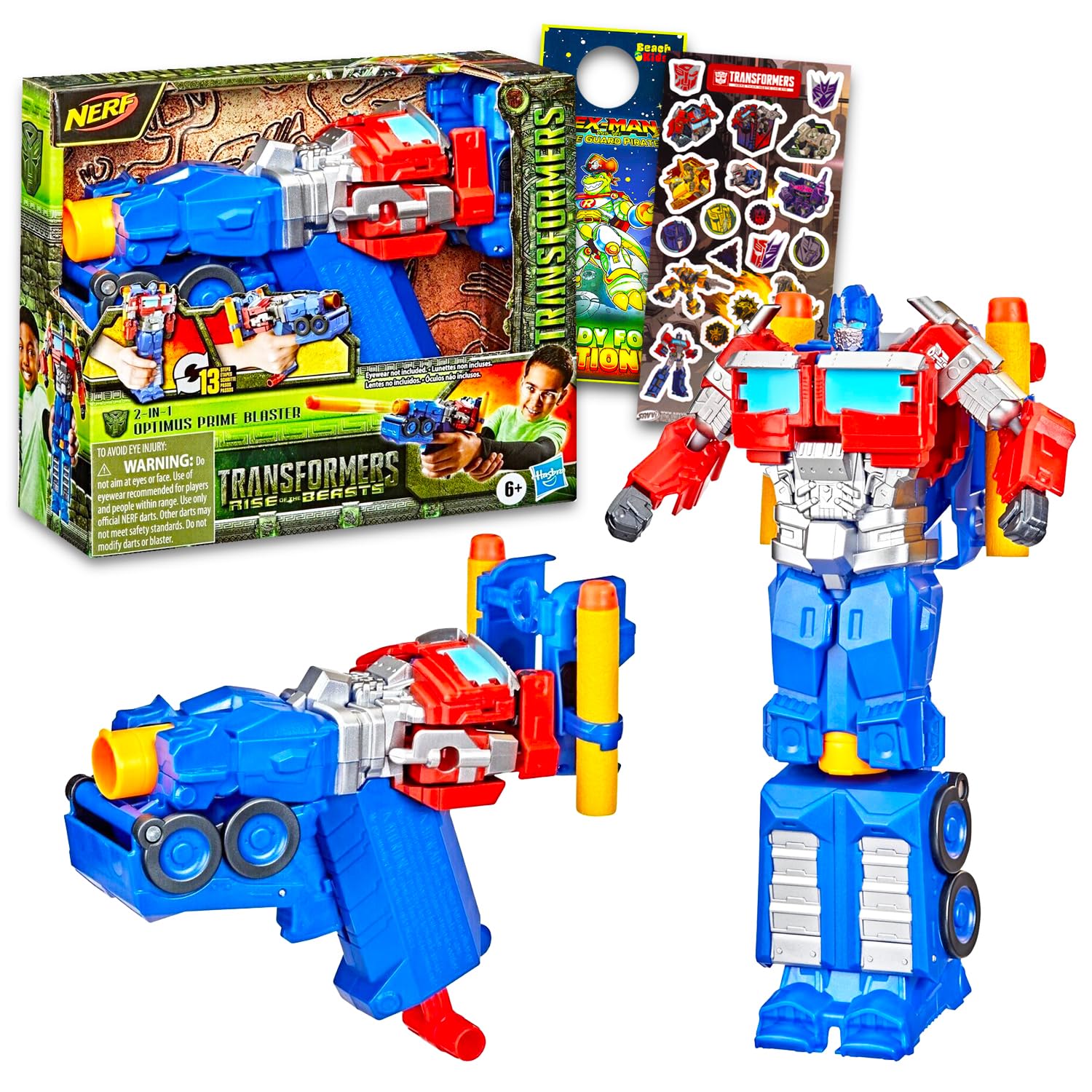 Amazon.co.jp: トランスフォーマー ナーフブラスター 子供用 - 2イン1