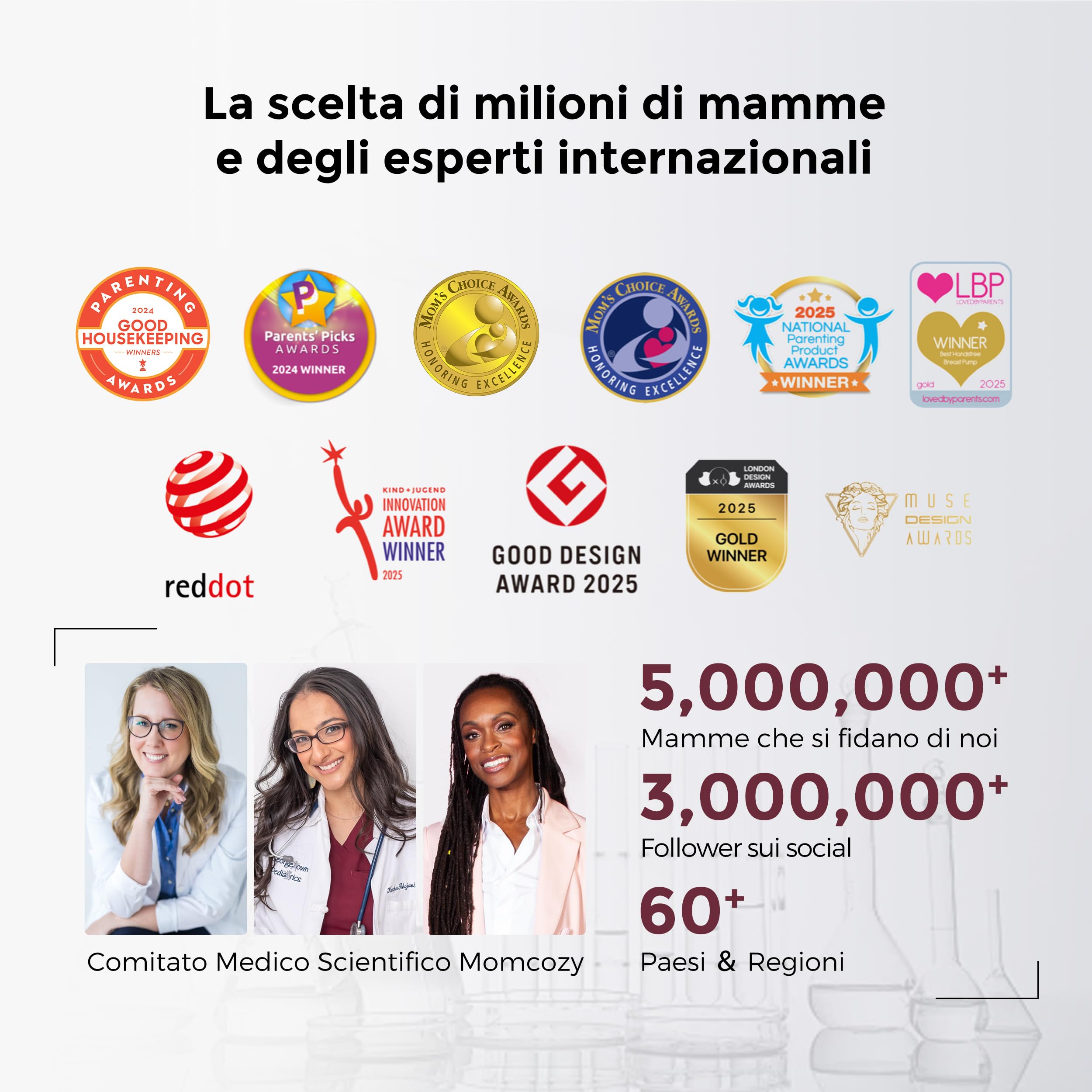 Momcozy Crema Smagliature e Rassodante Pancia 4-in-1,Trattamento con Peptidi Pro-Collagene,Idratante, Rassodante ed Elasticizzante per Gravidanza e Post Parto,150g