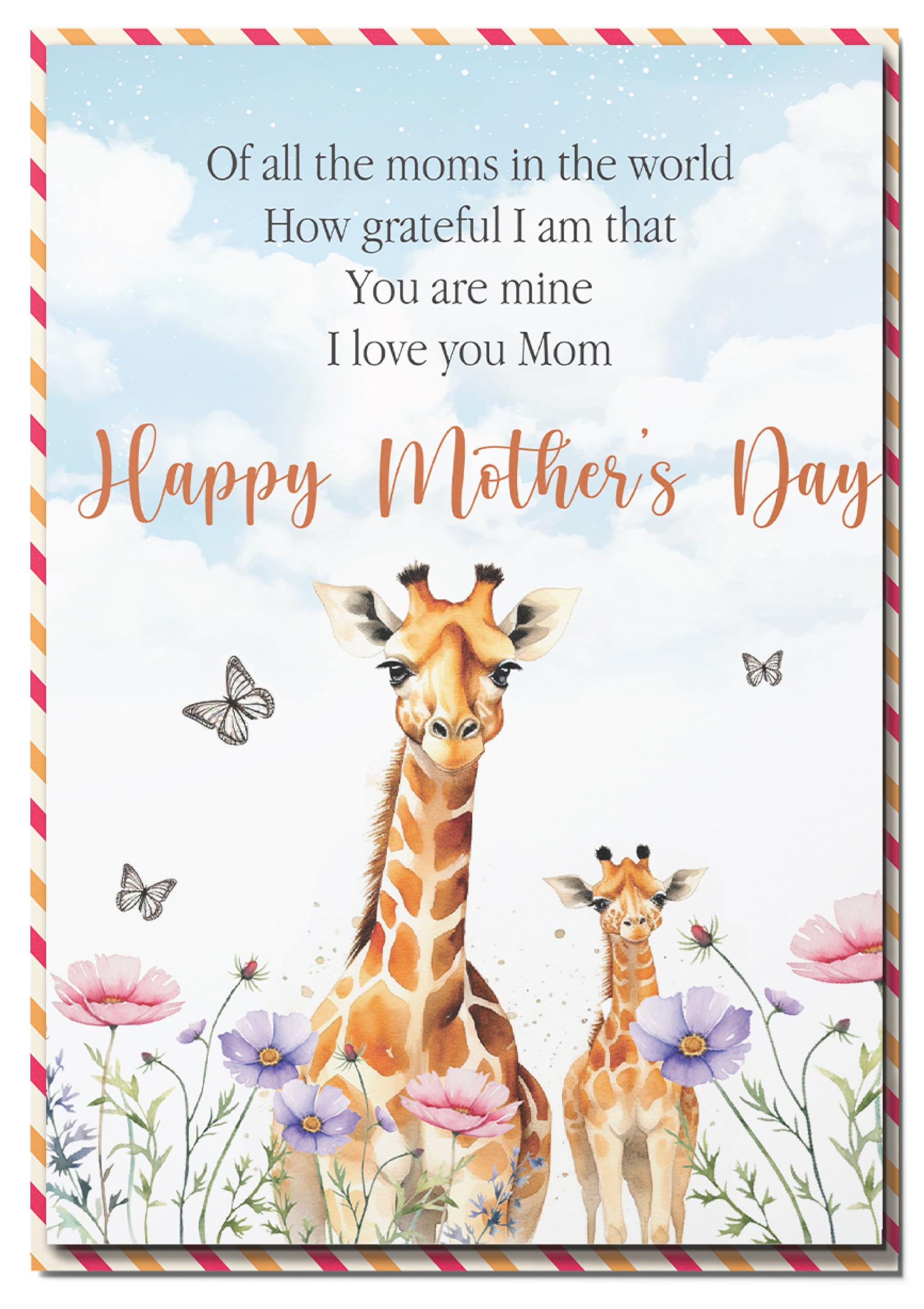 Mothers Day Cards for Mom, Mothers Day Card Blank Inside, Mother's Day Gift Cards for Mom, Mothers DAy Card from Daughter, Son