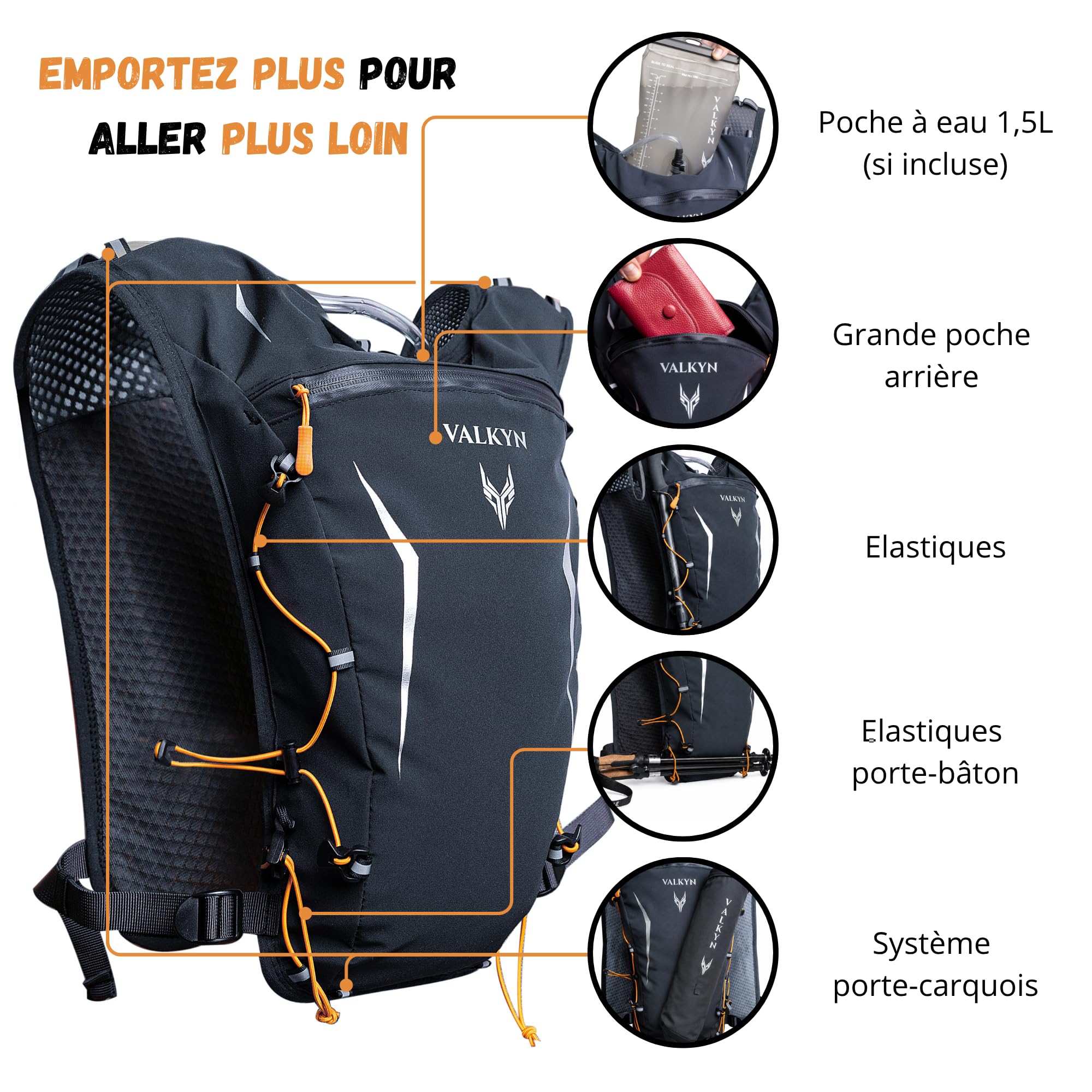 Gilet Hydratation Running Femme et Homme - Sac Hydratation Ultra-Léger & Respirant - Gilet de Course à Pied pour Marathon, Vélo, Sac Trail Running, Randonnée