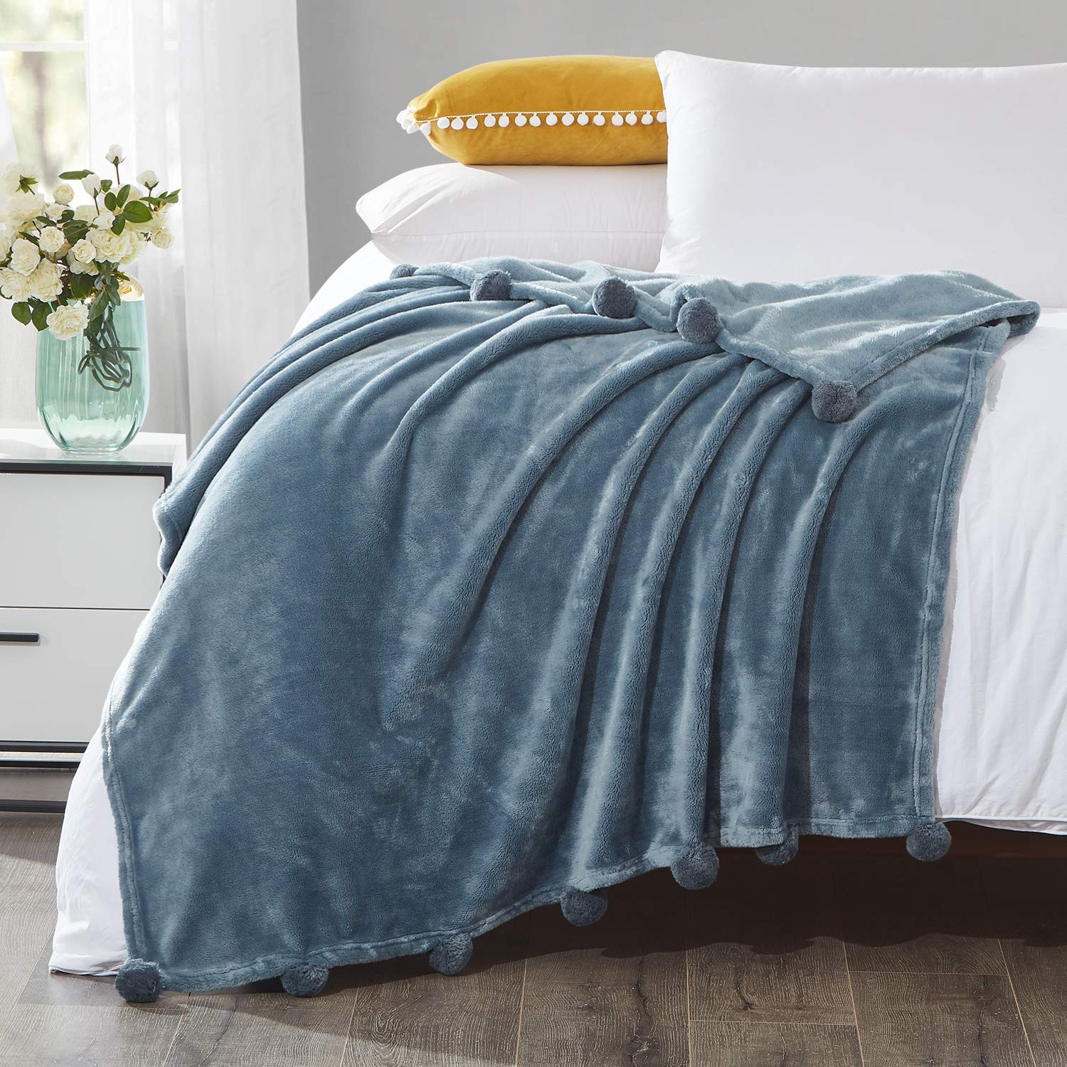 Softball Wohndecke – Flanell-Fleece, Weich & Warm, 127×101,6 Cm, Perfekt Für Sofa, Reisen & Als Geschenk