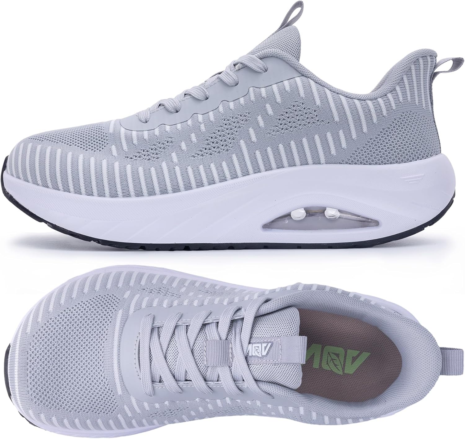 GOOBON Men's Wide Toe Box Walking Shoes with Arch Support Orthotic Tennis Sneakers for Plantar Fasciitis Bunions Flat Feet