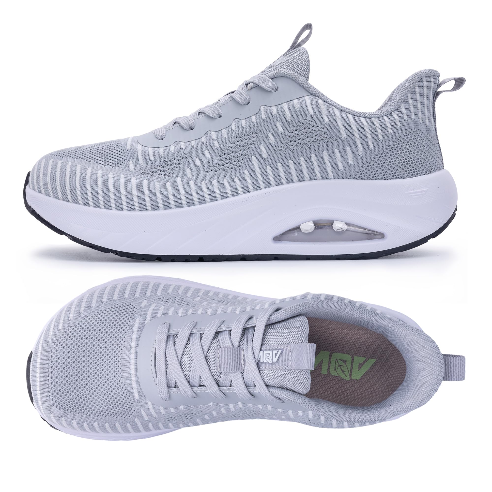 GOOBON Men's Wide Toe Box Walking Shoes with Arch Support Orthotic Tennis Sneakers for Plantar Fasciitis Bunions Flat Feet