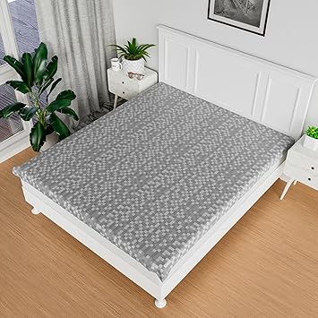Kuber Industries PVC Double Bed Sheet, Grey, 6.5 * 6 Feet - Ctktc22301, Standard(Polyvinyl Chloride) - image, photos