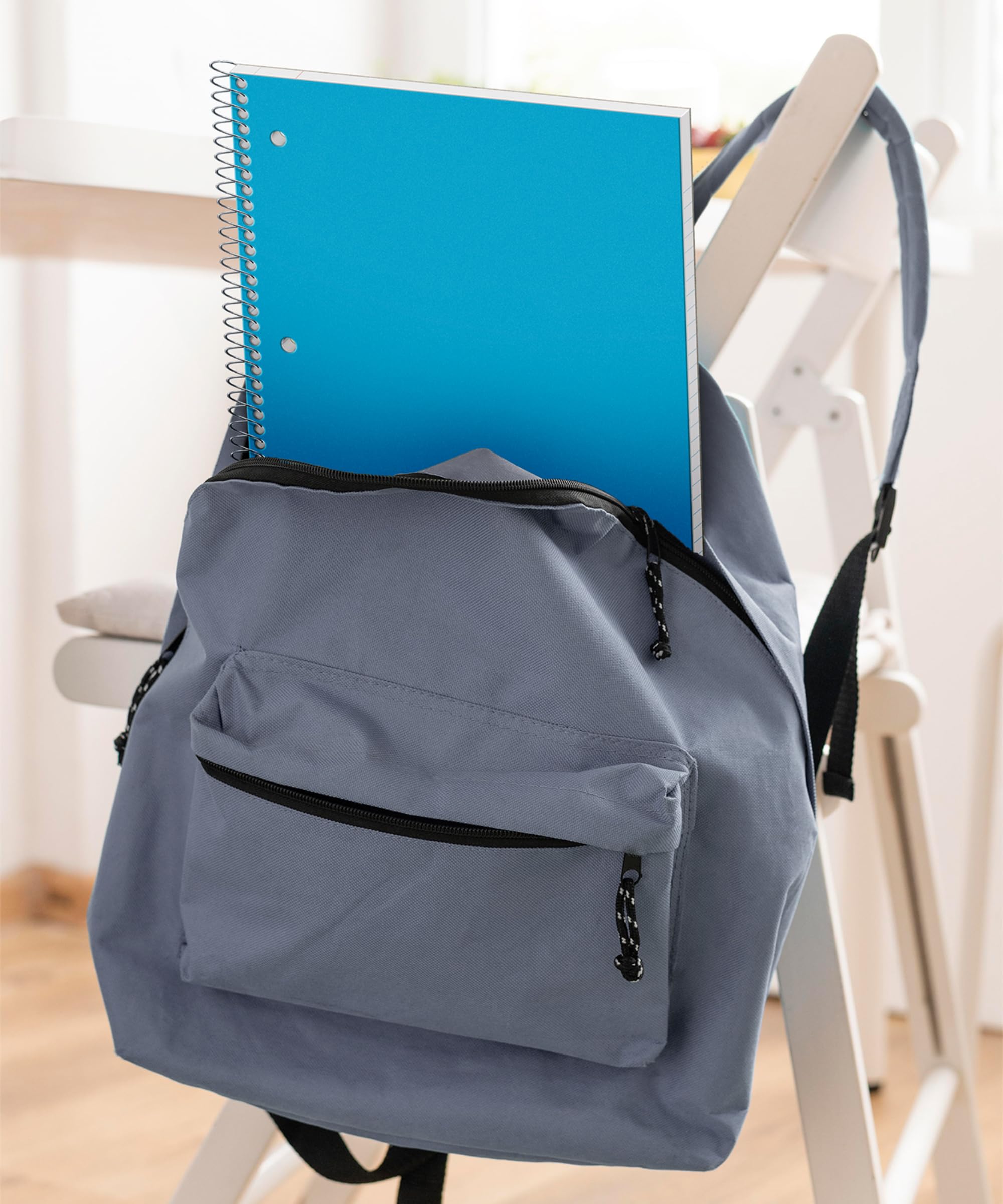 Dunwell 1-Subject College - Cuaderno de espiral rayado de 8.5 x 11 pulgadas