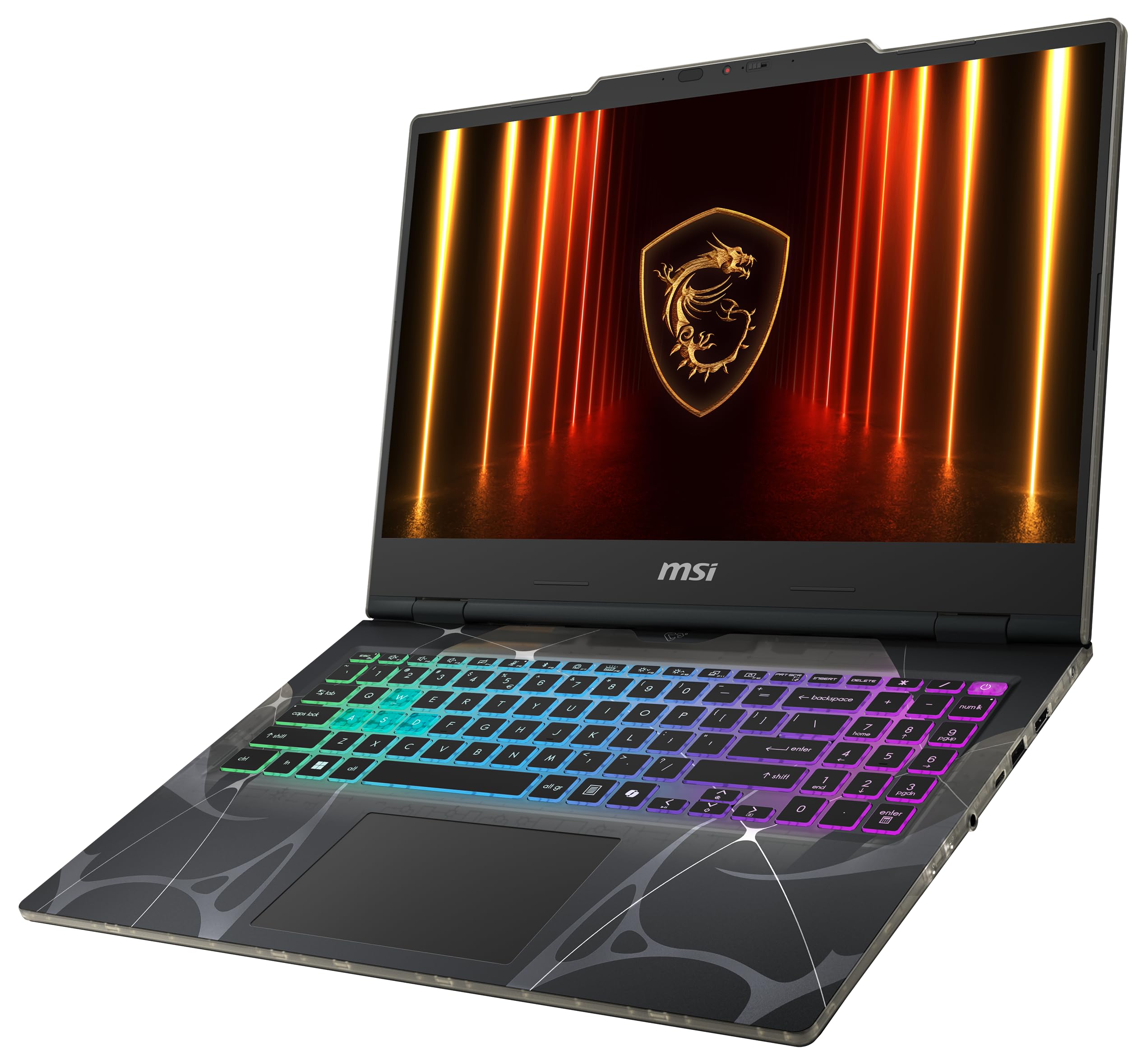 MSI Cyborg 15, laptop da gaming, 15,6 pollici Full HD 144 Hz, Intel Core i7 1240H, NVIDIA GeForce RTX 5060, 16 GB DDR5, 1 TB SSD, Windows 11 Home, tastiera QWERTZ, nero, B2RWFKG-068