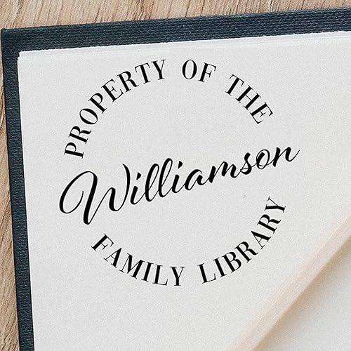 Miniatura 3 de Sello personalizado con nombre de libro de biblioteca, pertenece a autoentintado o profesor de biblioteca, nombre personalizado de The Ex-Libris of