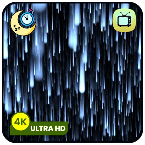 Rain Sounds for Sleep Screensaver – Black Screen with Soothing Night Rain Ambience