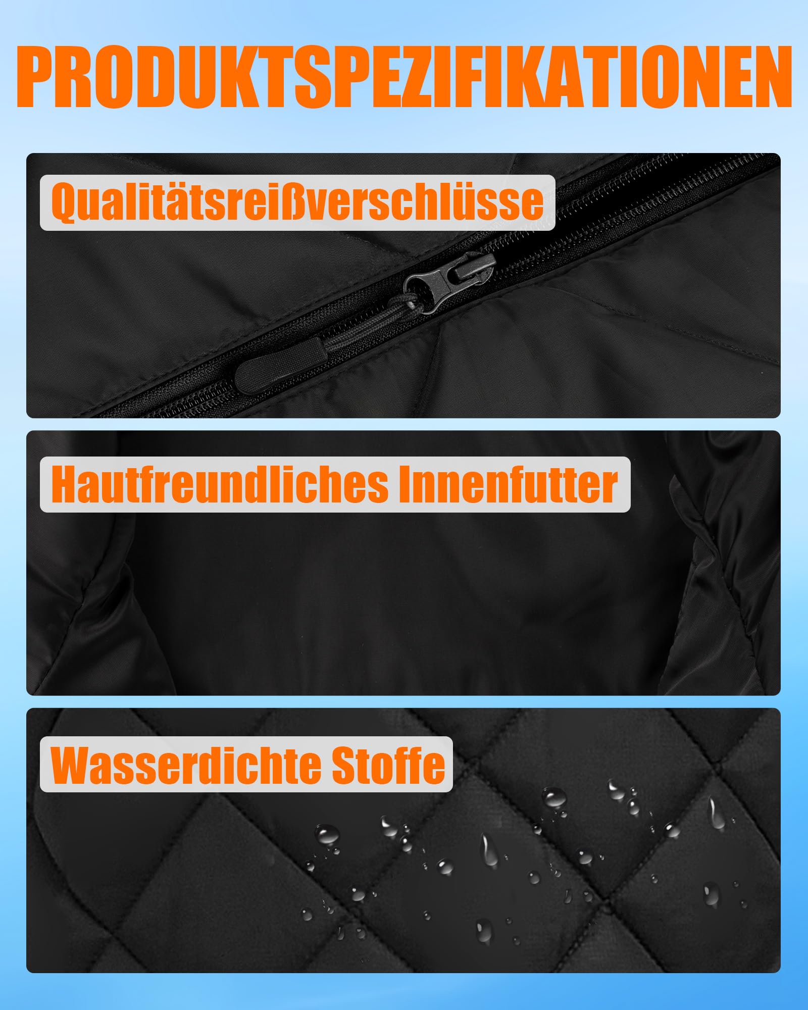 CYCYHEAT Gilet riscaldabile da uomo con batteria da 7,4 V 10000 mAh e controllo 4 in 1, leggero gilet riscaldante imbottito con tecnologia di riscaldamento al carbonio migliorata per attività