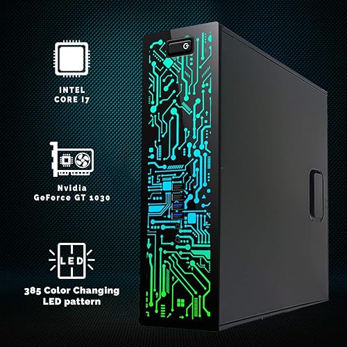 Miniatura 2 de PC de escritorio para juegos, Intel Core i7 6 generación TechMagnet Zeus, gráficos GT 1030, 16 GB de RAM, SSD de 1 TB  Disco duro de 2 TB, teclado