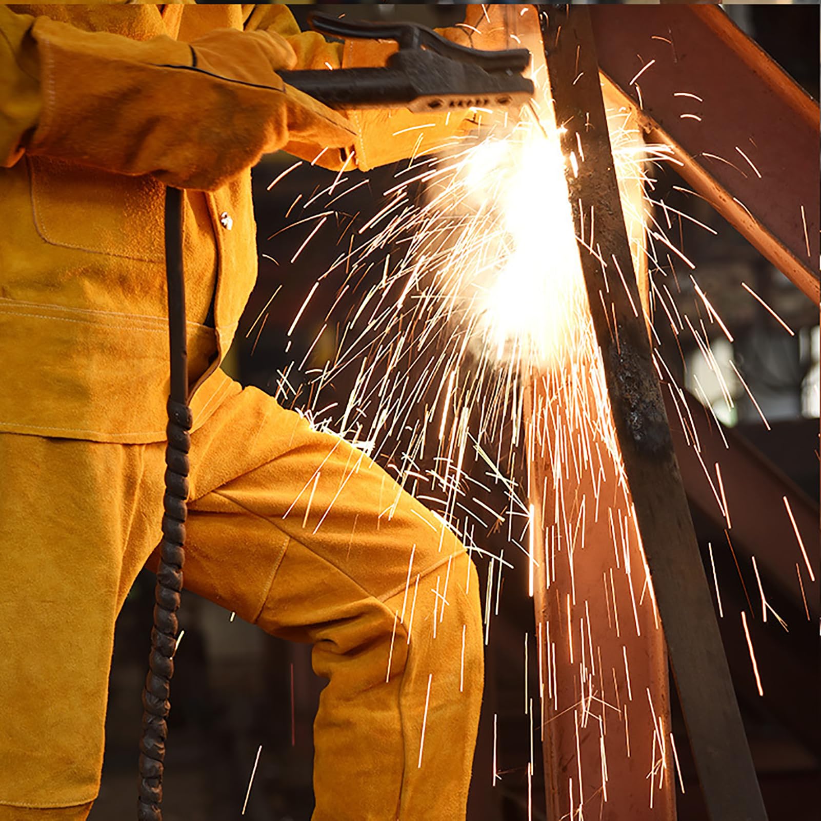 MOLLIFII Flame-Resistant Hooded Sweatshirt, M, Yllw, Mfr: SMZ4HV RG M-A