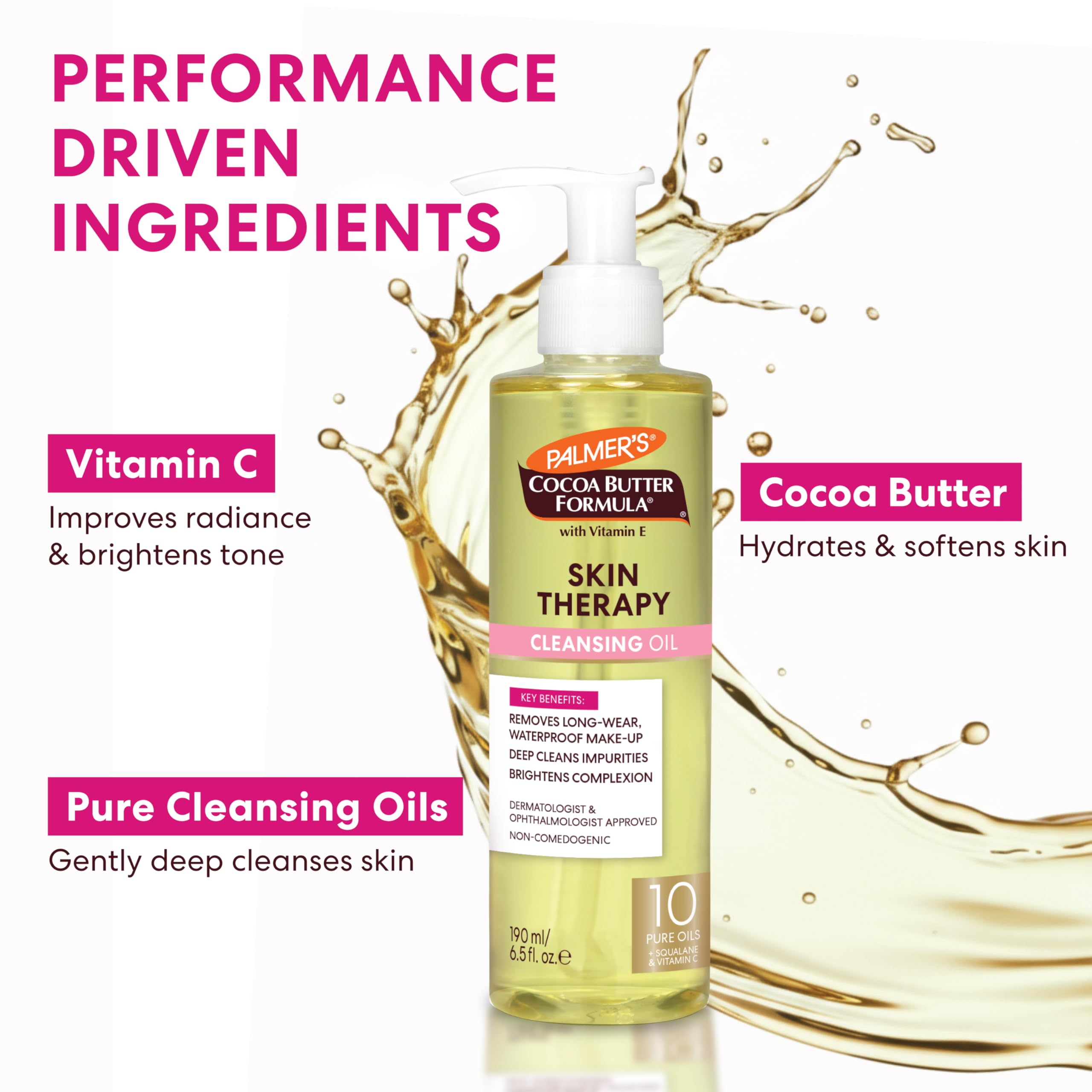 Palmers Cocoa Butter Skin Therapy Cleansing Oil Face for Unisex 6.5 oz Cleanser