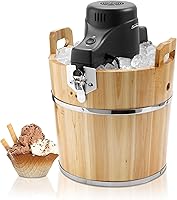 Vista 2 de Sunbeam FRSBWDBK- NP Cubo de madera para helado de 4 cuartos