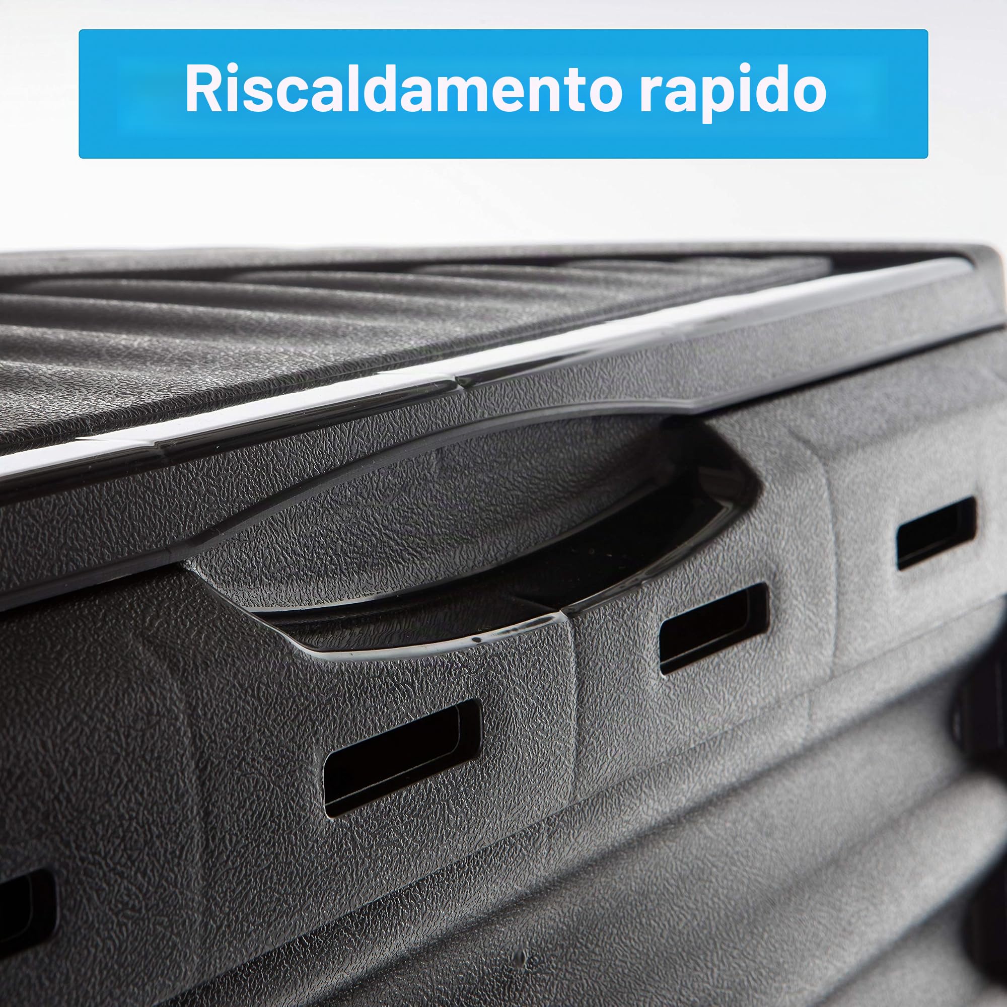 Compostiera modello Eco, compostiera rapida in plastica resistente, con coperchio ribaltabile, 300 litri (H83 x 61 x P61 cm), compostiera termica per rifiuti da giardino e cucina compost, 100%