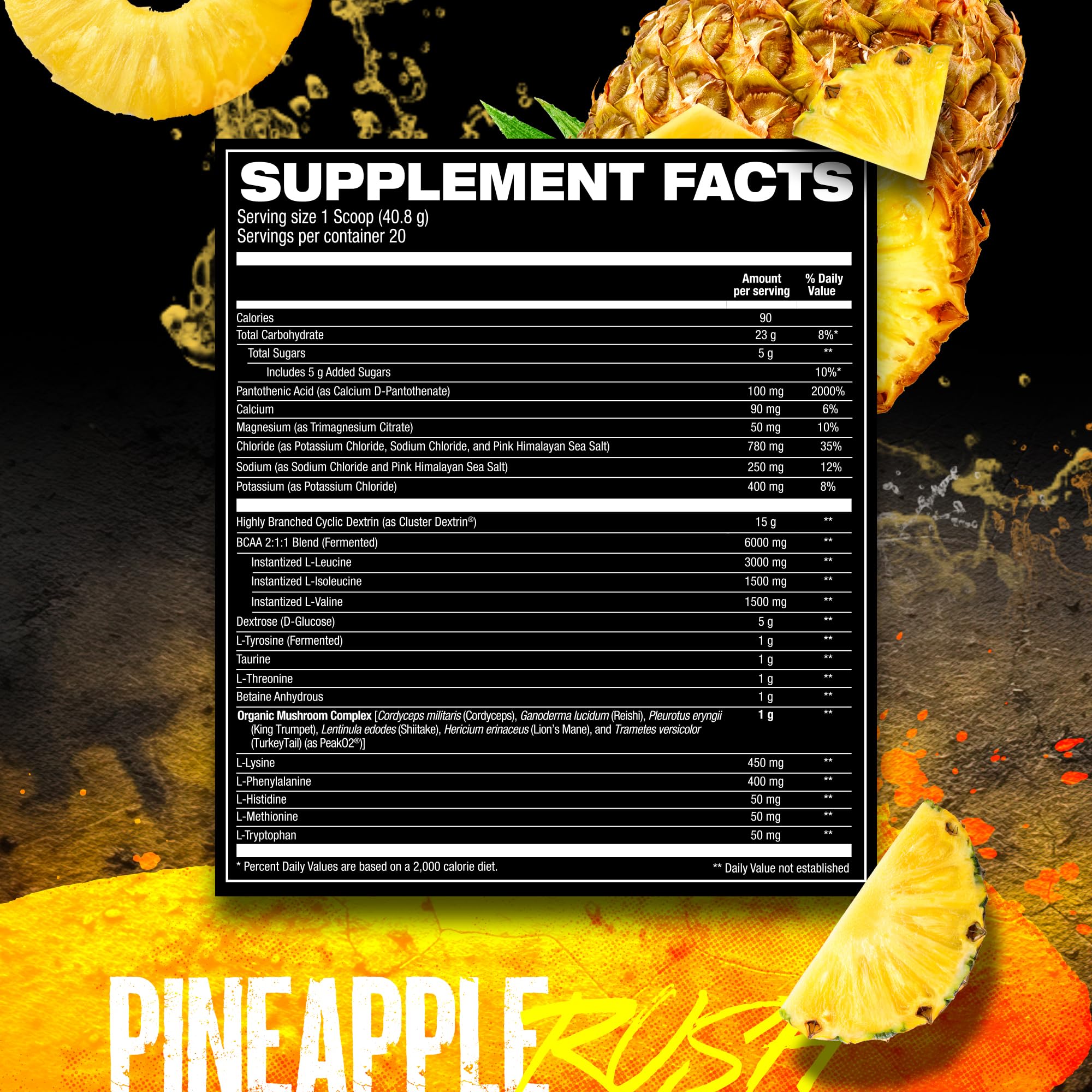 HOSSTILE Intra[R3] Intra Workout Powder, EAA & BCAA Drink with Carbs, Enhance Energy & Endurance, Build Lean Muscle & Improve Recovery, Pineapple Rush, 20 Servings — Amazon image 6