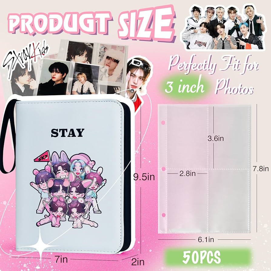 Amazon.com: Stray Kids Kpop Photocard Binder-Skzoo Trading Card A5
