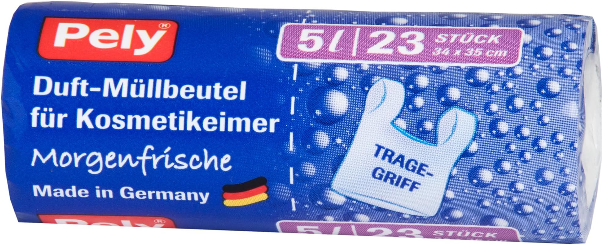 pely 5558 Scented Bin Liners with Carry Handle for Morgenfrische Cosmetic Bins 5 L 23 Pcs.