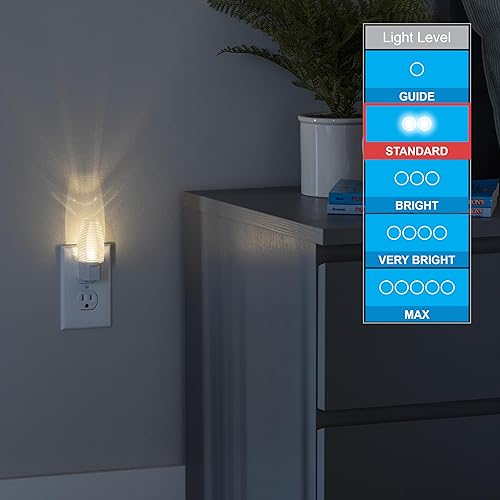 Miniatura 4 de Lights by Night Luz nocturna LED, enchufable, sensor de atardecer a amanecer, blanco cálido, certificado UL, eficiencia energética, luz nocturna