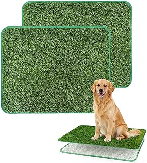 2 Stück Hundetoilette, 58×46 cm Hundeklo, Leicht zu Reinigen PIPI Matten für Hunde, Wiederverwendbar, Kann als Hilfsmittel für das Stubenreinheitstraining von Welpen Verwendet Werden
