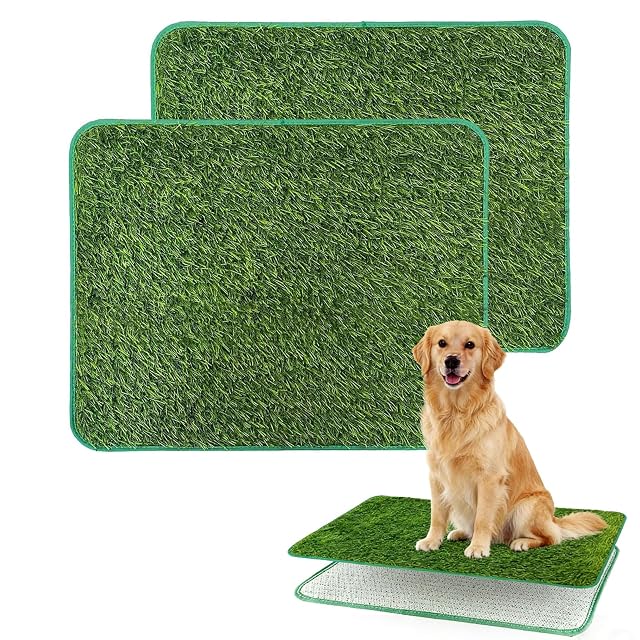 yolzhxe 2 Pza Inodoro para Perros, 58×46 CM Césped Artificial para Perros