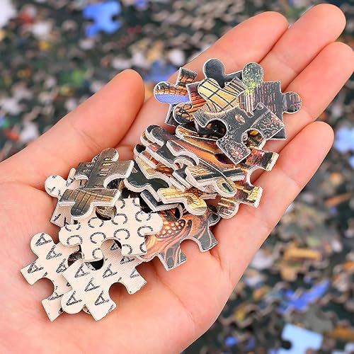 Miniatura 9 de Ingooood - Rompecabezas de 1000 piezas para adultos- Serie de fantasía - Ciudad de plantas verdes_IG-1146 Rompecabezas de madera de entretenimiento