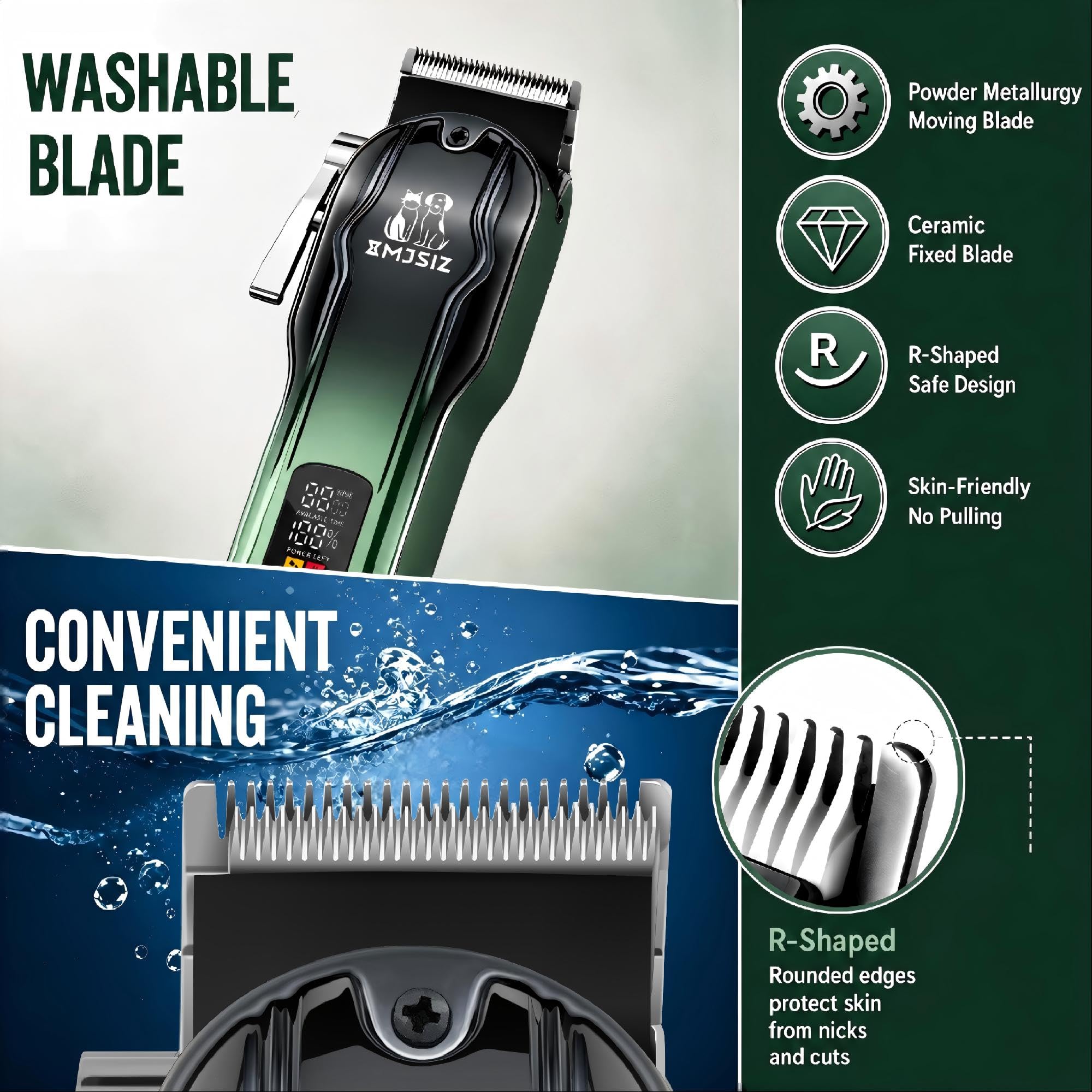 Cordless Dog Clippers - Grooming Kit -5