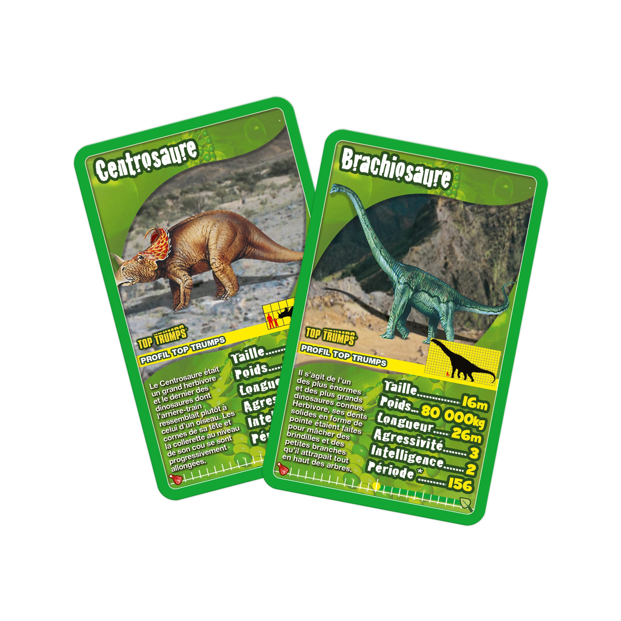 Winning Moves - TOP TRUMPS DINOSAURES - Jeu de société - Jeu de bataille - Jeu de voyage - Version française