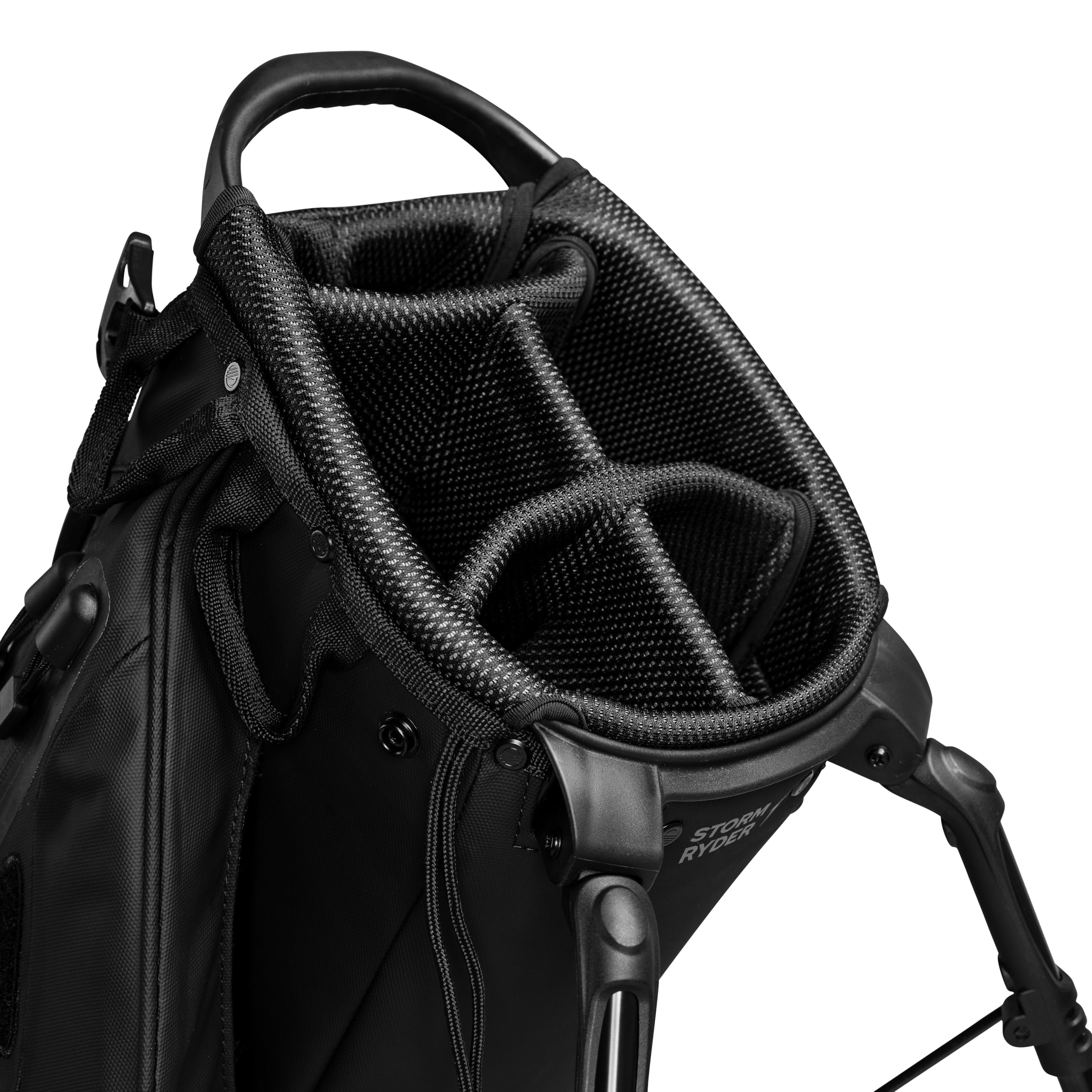Sunday Golf Storm Ryder - Sacca da golf impermeabile con supporto, resistente alle intemperie con divisore a 5 vie, tasca gelida isolata, porta ombrello, approvato per carrello da golf