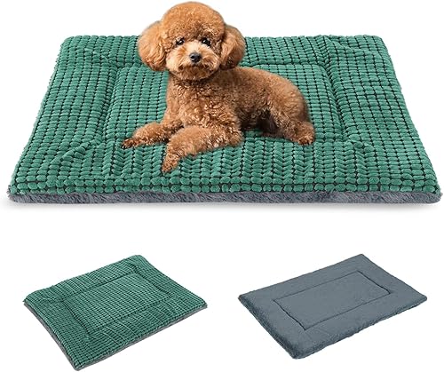 Miniatura 21 de BVAGSS XH079 - Almohadilla reversible para jaula de perro, de espuma viscoelástica, suave, cálida, lavable a máquina, colchón para perreras para