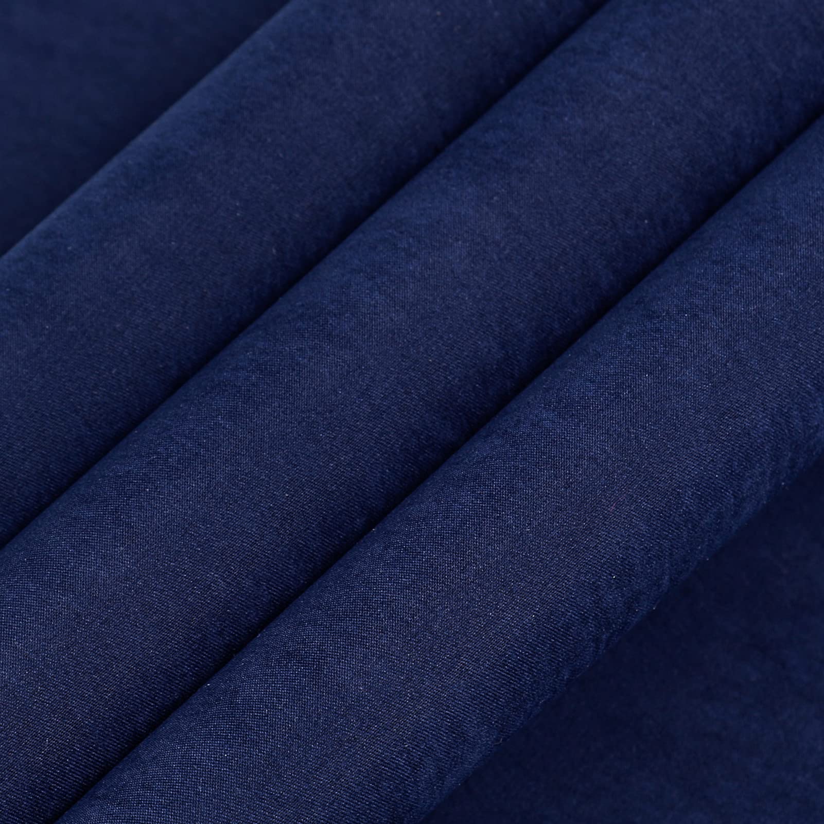 Wooqu Book Cloth, Velvet Fabric Surface and Paper Backed, Easy to Use, Soft Touch, 17x29”, for Book Binding, Navy Blue
