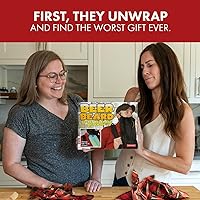 Vista 5 de Prank Pack, Caja de regalo de broma de barba de cerveza, envuelve tu regalo real de vacaciones en una divertida y auténtica caja de regalo de broma